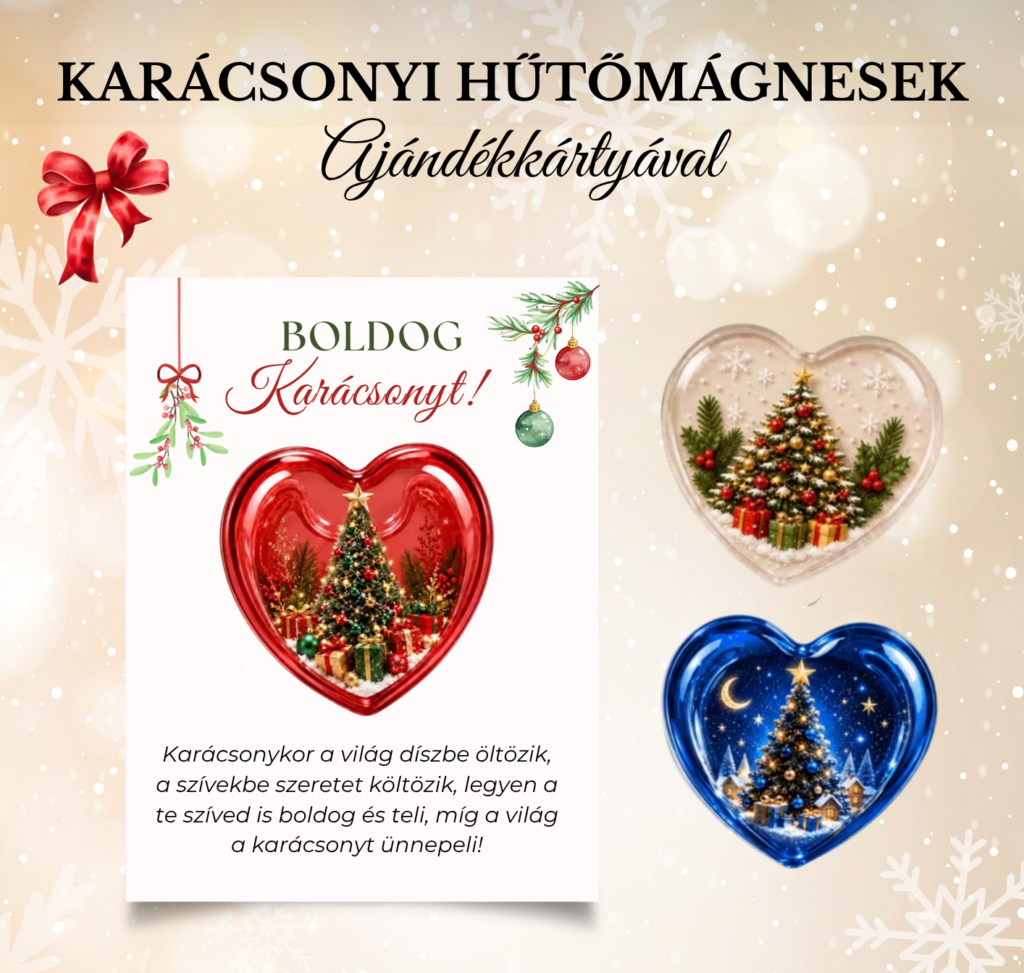 Karácsonyi hűtőmágnes